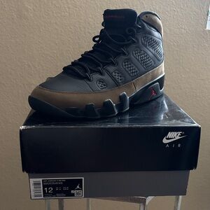 Nike Air Jordan 9 Retro Black and Brown Sneakers
